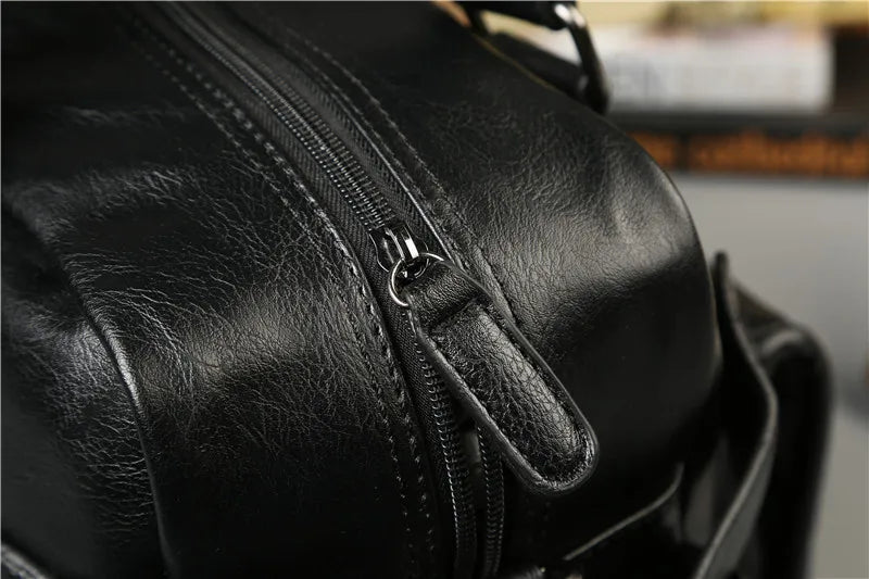 Luxury Crossbody Bags Men Handbag Large Capacity Travel Tote Soft PU Leather Business Men's Crossbody Bag Shoulder Messenger Bag