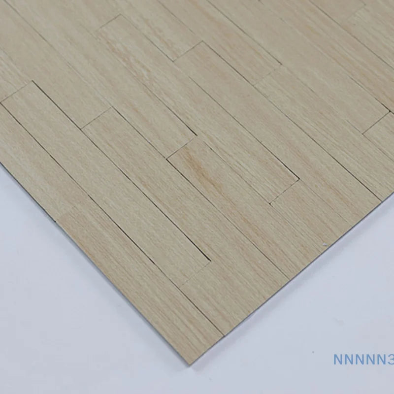Mini Floor Boards for Dollhouses, Set of 10 Wooden Tiles for 1:12 Scale Doll House Furniture and Wall Decor