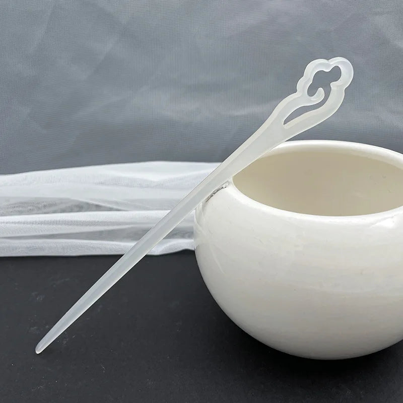 1pc Lily of the Valley Hairpin For Women At the Back of the Head Coiled Hair Hairpin Ancient Style Jade Hairpin Cheongsam Hanfu