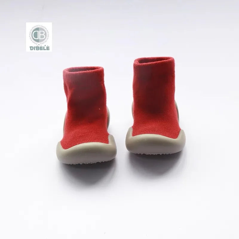 Baby Walking Shoes Spring and Autumn Children's Solid Color Anti Slip Children's Shoes Socks Floor Socks for Boys and Girls