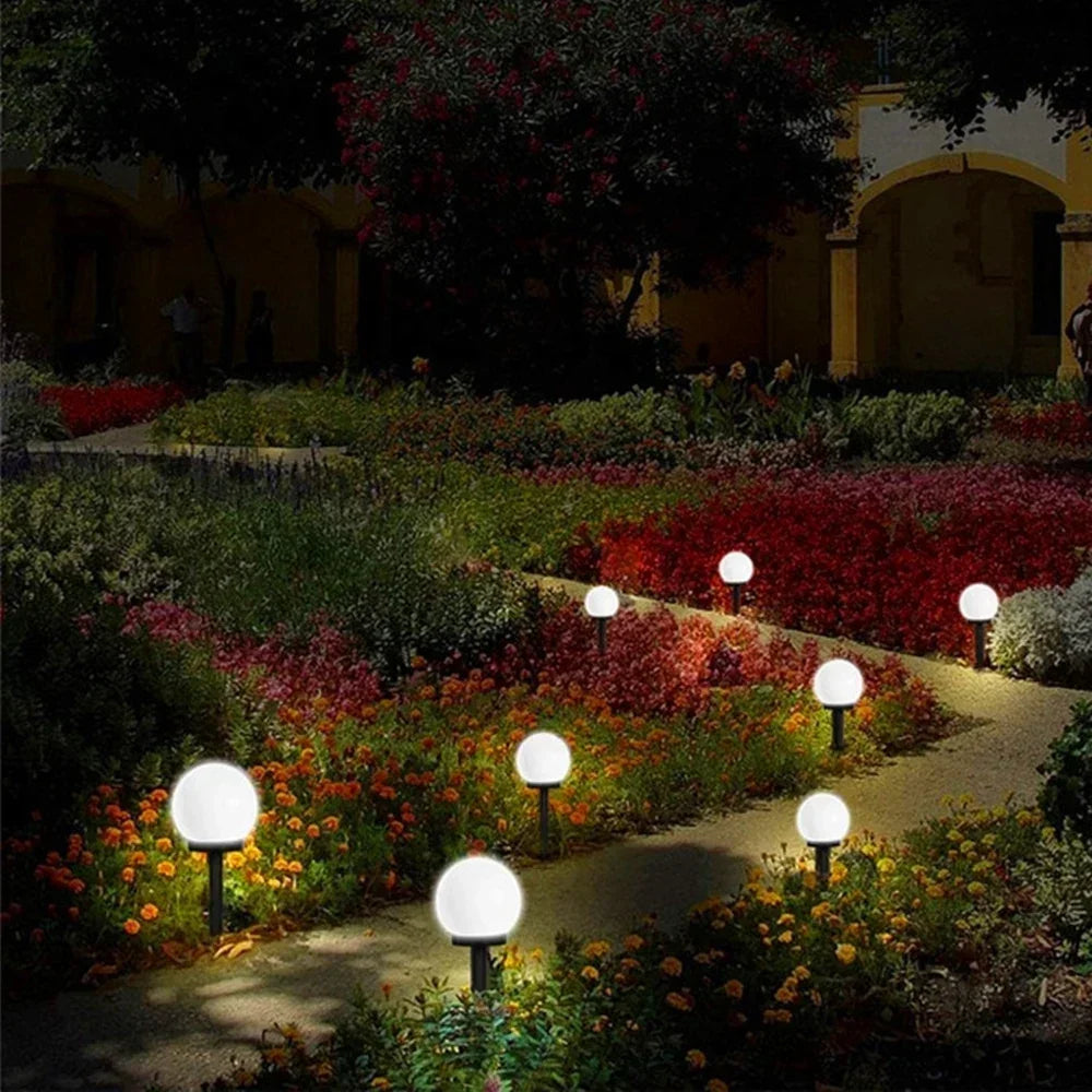 9PC Solar Light Outdoor Solar Garden Light Solar Pathway Landscape Light Waterproof Solar Lawn Lamp For Home Yard Patio Driveway