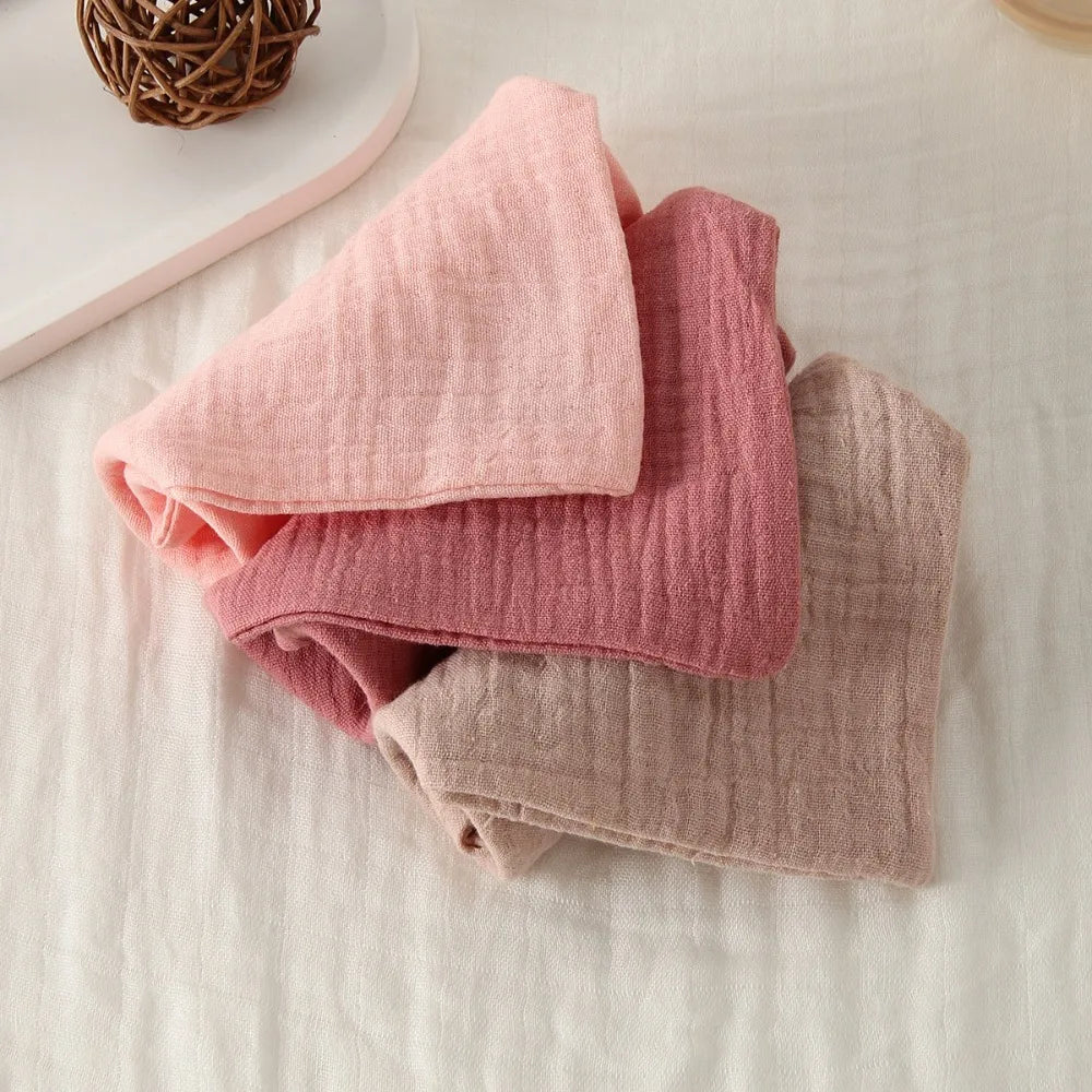 High Quality 4-Layer Pure Cotton Baby Cotton Washcloth Absorbent Soft Square Towels Baby Towels Gauze Cotton Newborn Burp Cloth