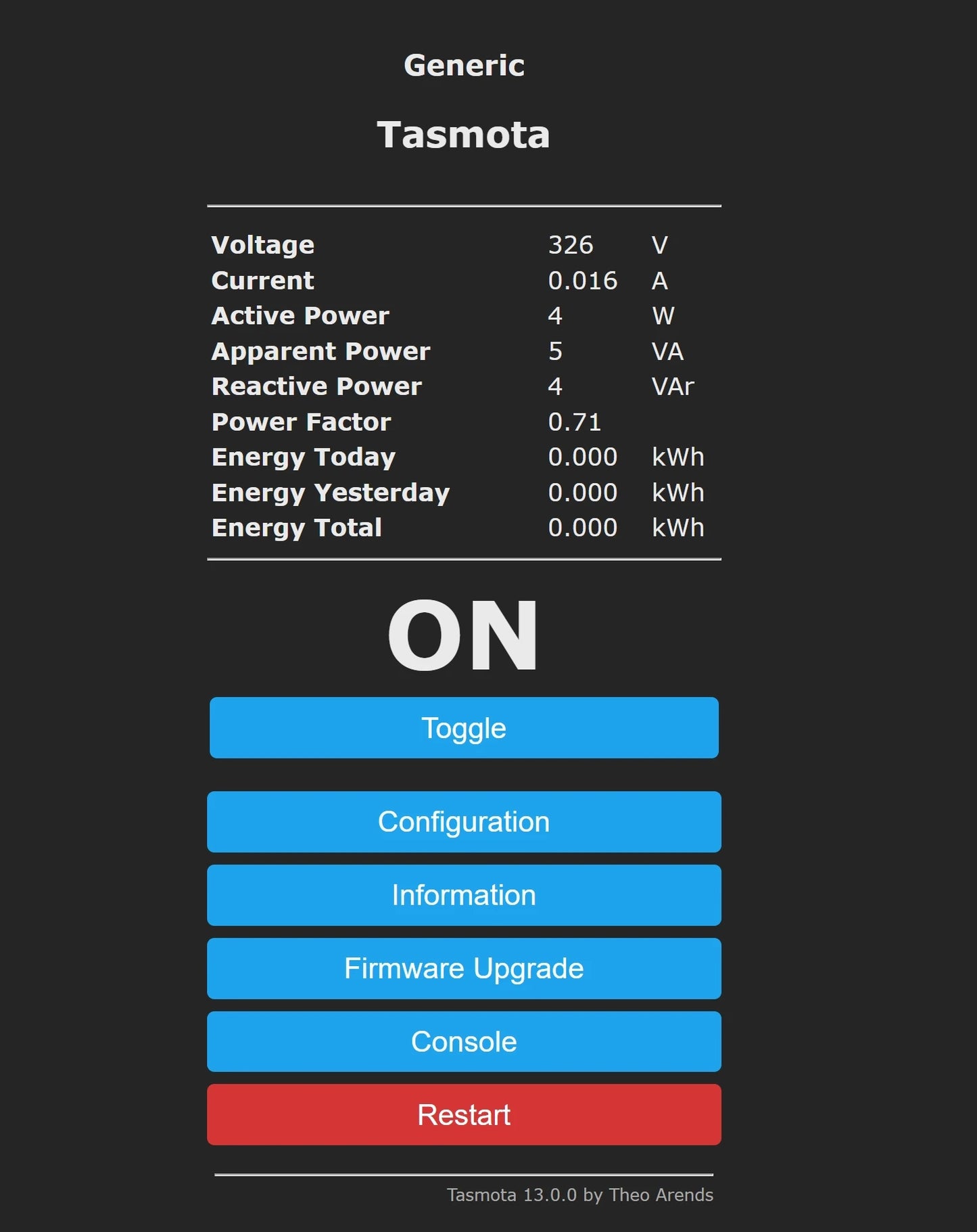 TASMOTA WiFi Plug Works With Matter Home Assitant Electric Consumption Monitoring 16A