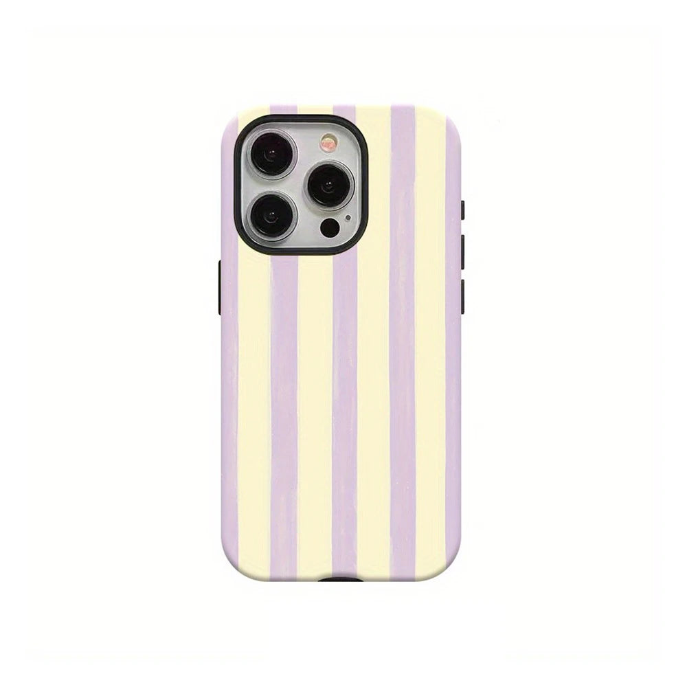 Luxury Clmj Navy Blue Polka Dot Pattern Phone Case for iPhone 17 16 15 14 13 12 X XS  Air Pro Max Plus Double-layer Back Cover