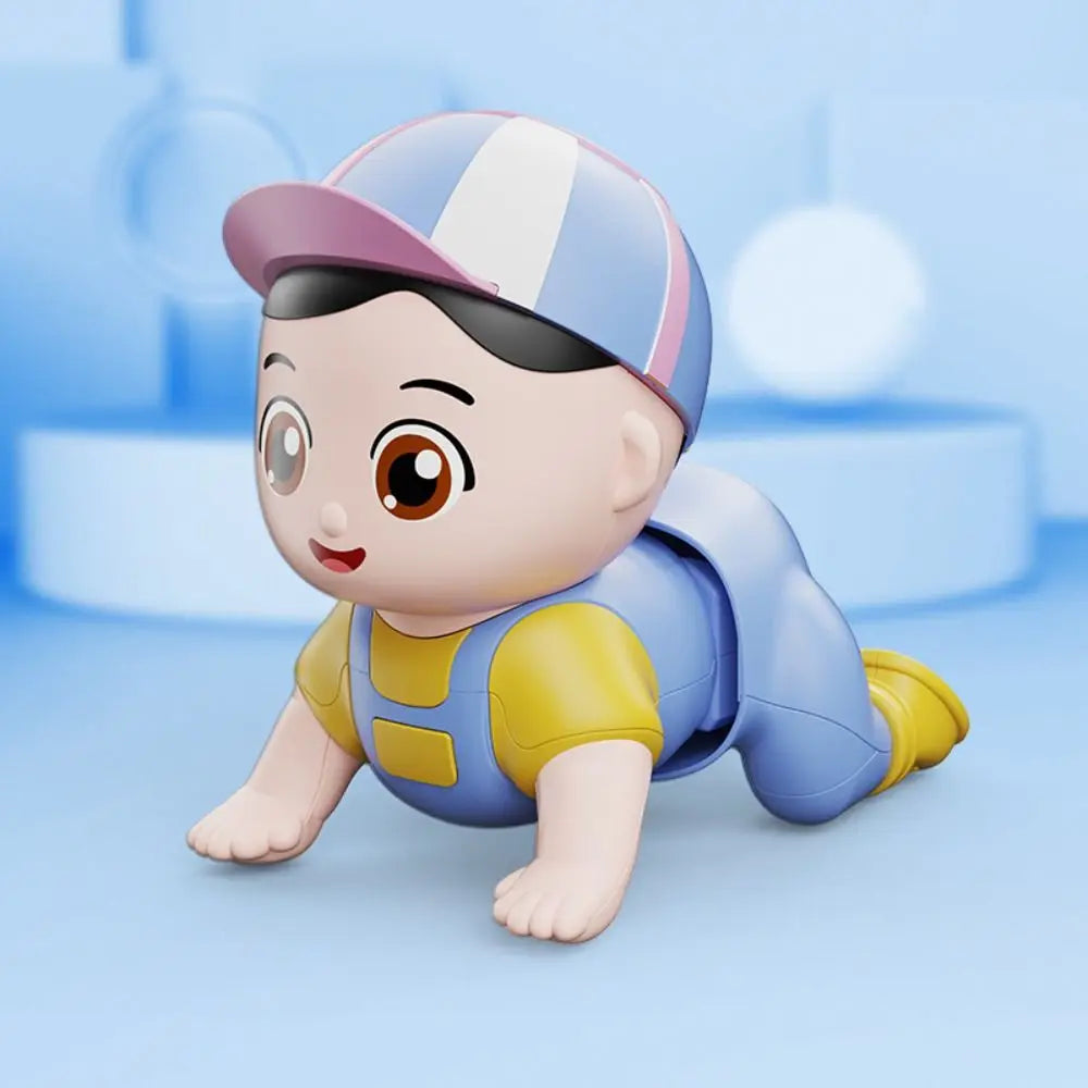 Learning Standing Climbing Electric Crawling Doll Walk With Music Crawling Baby Toys Cute Fun Baby Crawling Doll 0-3-year-old