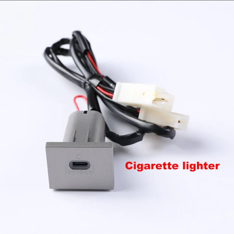 1pc 12V/24V Silvery PD car charger Socket QC3.0 Smart Fast charge USB connector for Ford Focus 2 2004-2010 mk2 Accessories