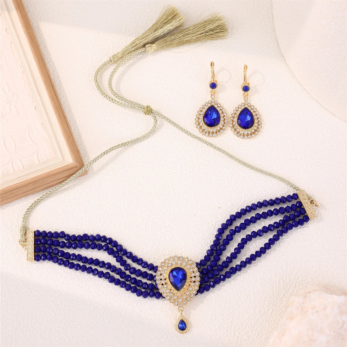 Moroccan Women's Fashion Jewelry Set - Luxurious Traditional Accessories for Bridal Wedding Parties & Holiday Gifts