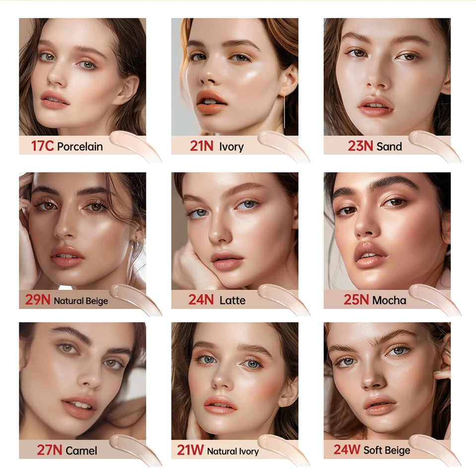 TIRTIR Sunscreen Air Cushion Poreless Bb Cc Cream High Coverage Oil-Control Soft Face Makeup Foundation Base Cosmetics
