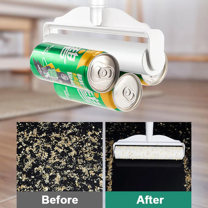 Wide Lint Rollers Brush Large Pet Hair Remover for Sofa Bed Carpet Cleaner Long Handle Dust brush Remover Roller with Refills