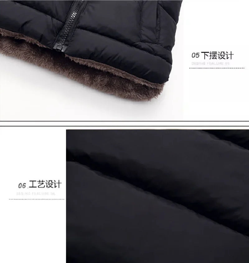 New Hooded Down Vest Jackets Autumn Spring Baby Thick Warm Waistcoat Winter Children Clothing Boys Girls Coats Vest 2-6 Years