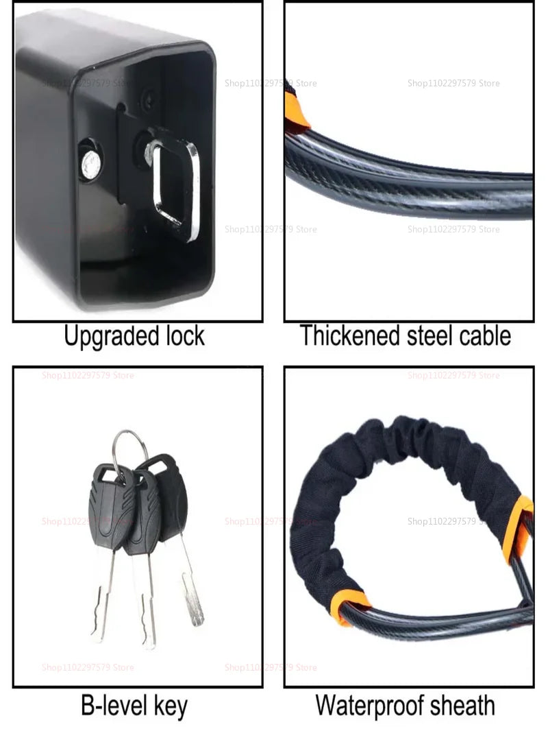 Universal Car Steering Wheel Lock Anti-Theft Device Seat Belt Wire Lock Vehicle Security Protection Car Anti-theft Device