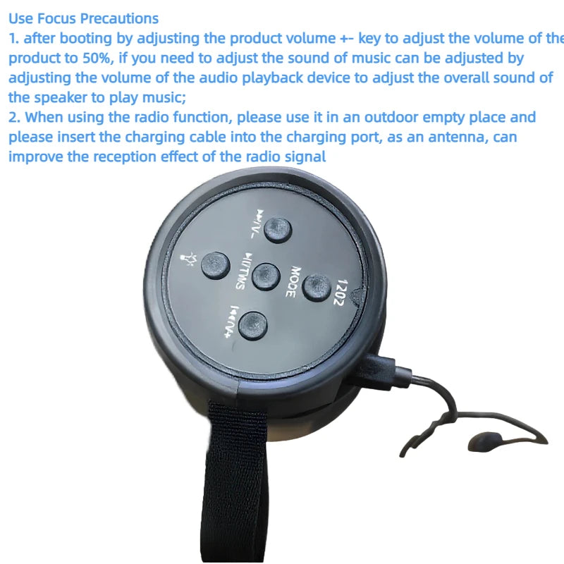 PHONEPACE Bluetooth Wireless Speakers Powerful Portable Sound Box Subwoofer Car Audio Bass MP3 Player Sound System LED Lights