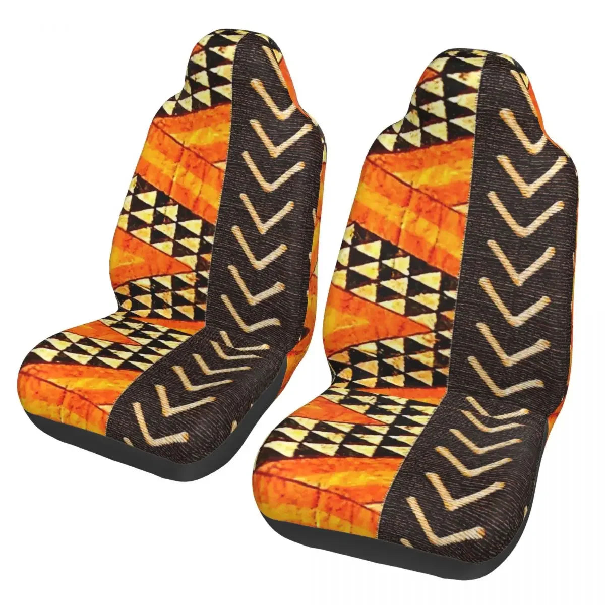 Antique African Textile Print Universal Car Seat Cover Protector Interior Accessories Women Seat Cushion/Cover Seat Protector
