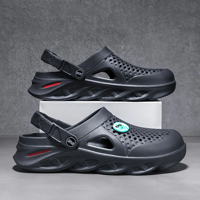 Men's Summer Sandals Clogs Men Women Breathable EVA Thick and Soft Sole Slippers Beach Water Shoes Couple's Clogs Big Size 47