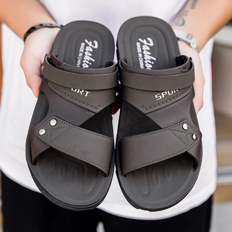 Trend Men's Sandals Casual Beach Shoes Male Classic Summer Sandals Men Slippers Slip On Sandals For Men Slippers