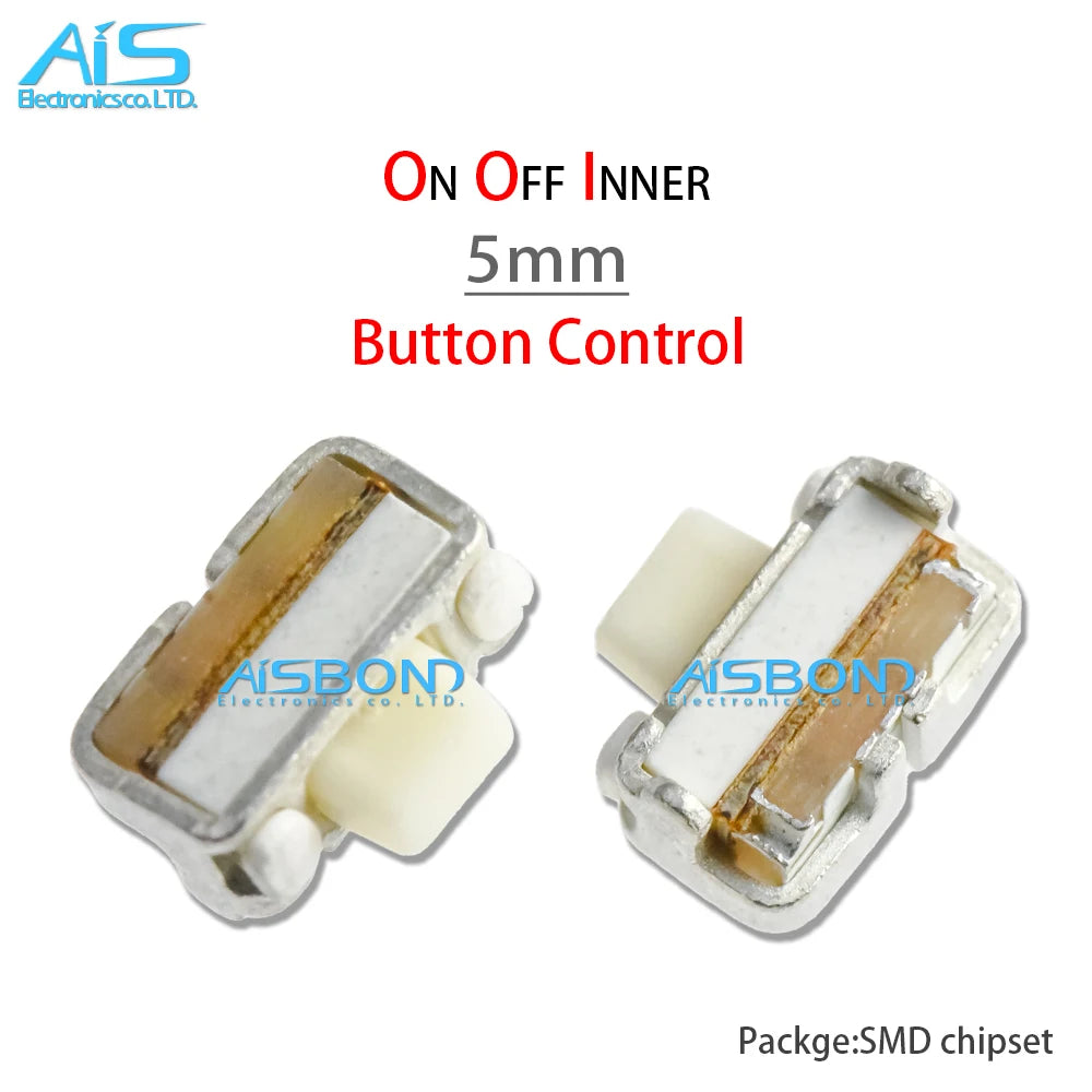 10Pcs/Lot Mobile Phone Power On Off Inner Micro Switch Button Control For Sansung S2 S3 S4 Note3 I8190 I8160 3mm 4mm 5mm HTC