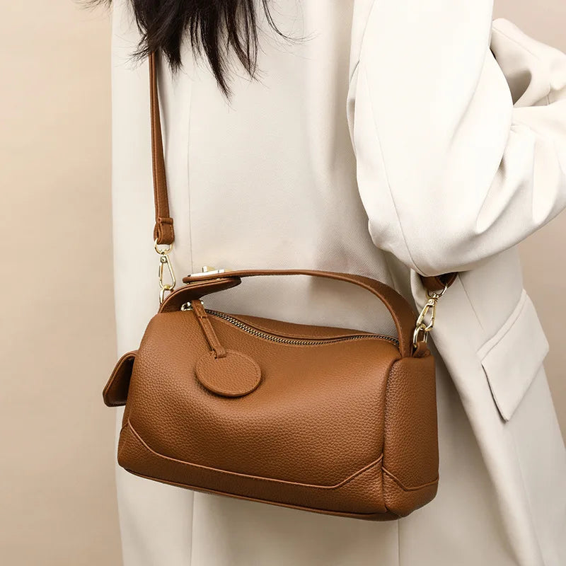 Women's Bags Fashion PU Leather Top Carrying Bag Handbags Multi Pocket Design Multifunctional Crossbody Tote Bag Shoulder Bag