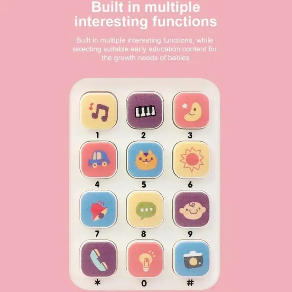 Portable Guitar Phone Toys Baby Music Sound Phones Sleep Toys Analog Phones For Kid Baby Early Education Toys For Children Gifts