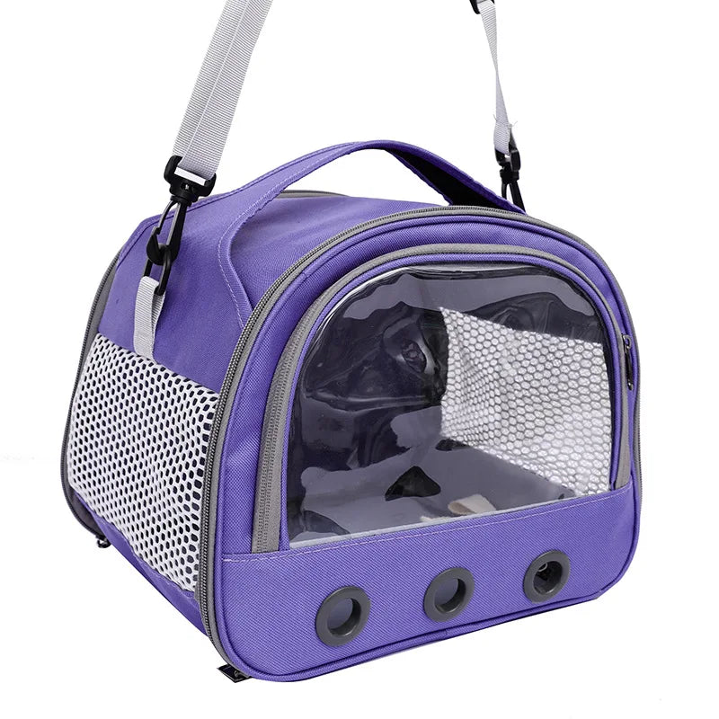 Cat bag, convenient for going out, pet dog, hamster, hedgehog, travel backpack, convenient outdoor bag bird mouse guinea pig bag
