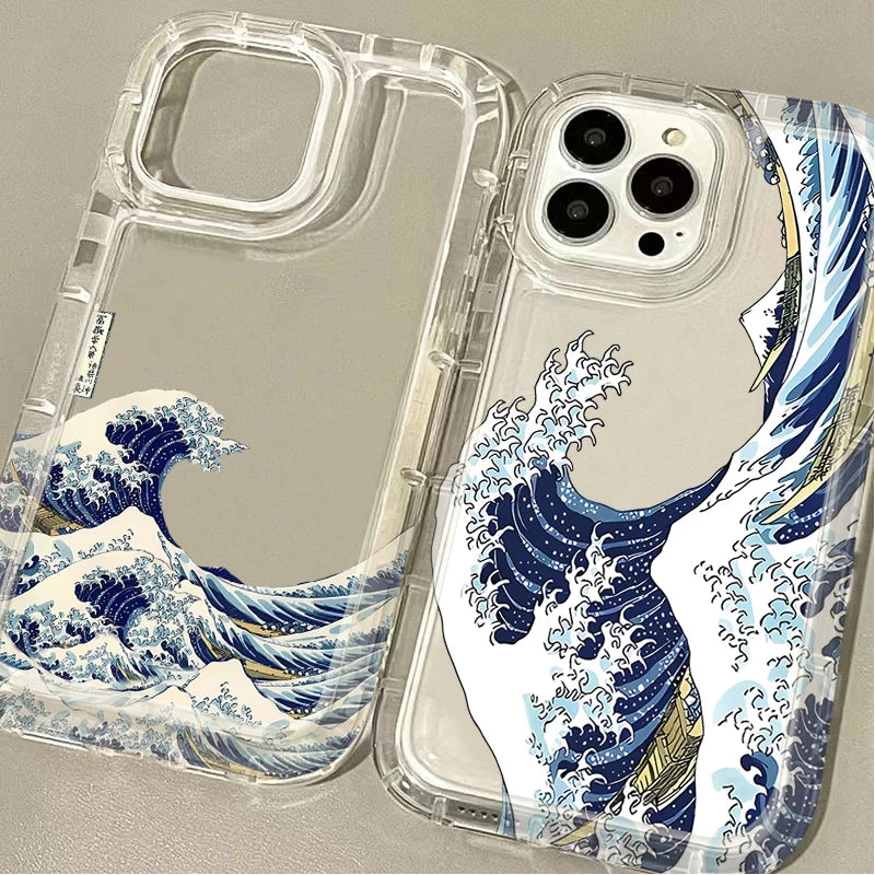 Fashion Great Blue Wave Phone Case For Xiaomi POCO X6 Pro 12T 13T 14 13 12 Pro 10 11 Lite 5G NE  X5 X4 GT X3 NFC F3 F4 F5 F6 M5S