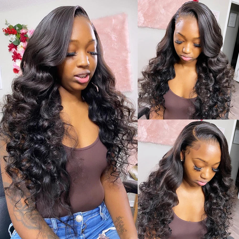 Malaysian Loose Wave Bundles With Frontal Unprocessed Virgin Human Hair Closure and 3 4 Bundles Loose Wave Bundles With Closure