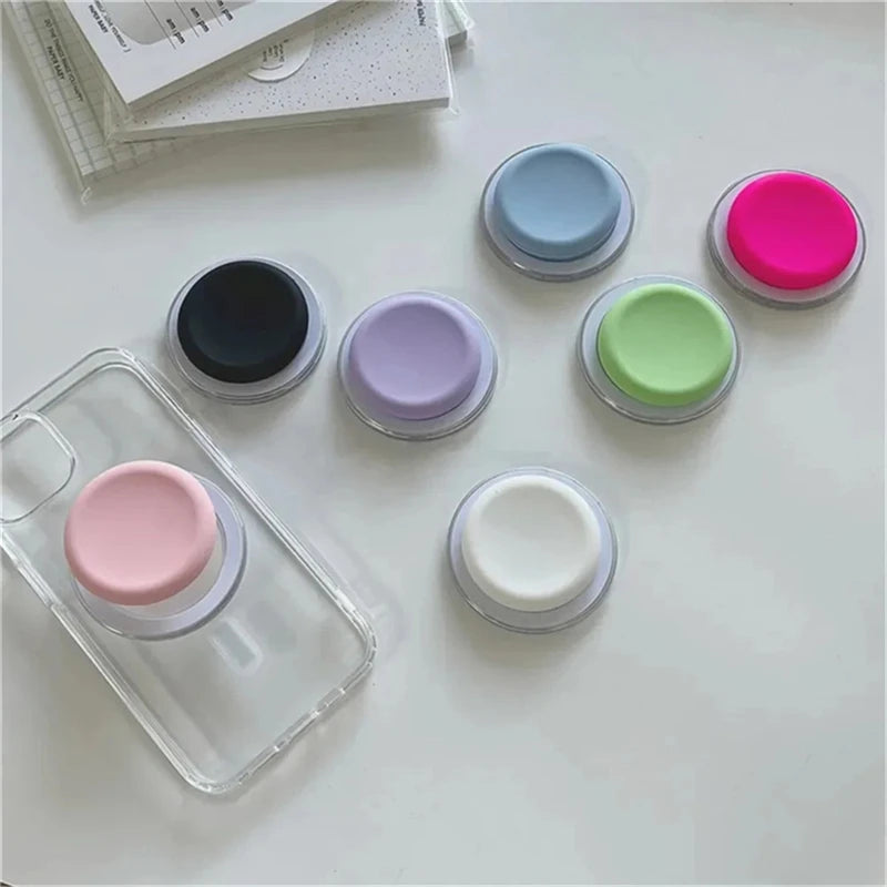 Korean Cute Solid Color For Magsafe Magnetic Phone Griptok Grip Tok Stand For iPhone 15 Foldable Wireless Charging Case Holder