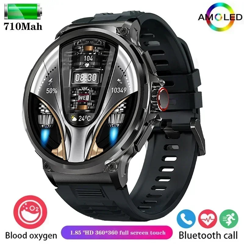 Xiaomi 2025 NEW 1.85-inch ultra HD smartwatch, GPS track HD Bluetooth call; 710 mah large battery 400+ dial, suitable for Huawei
