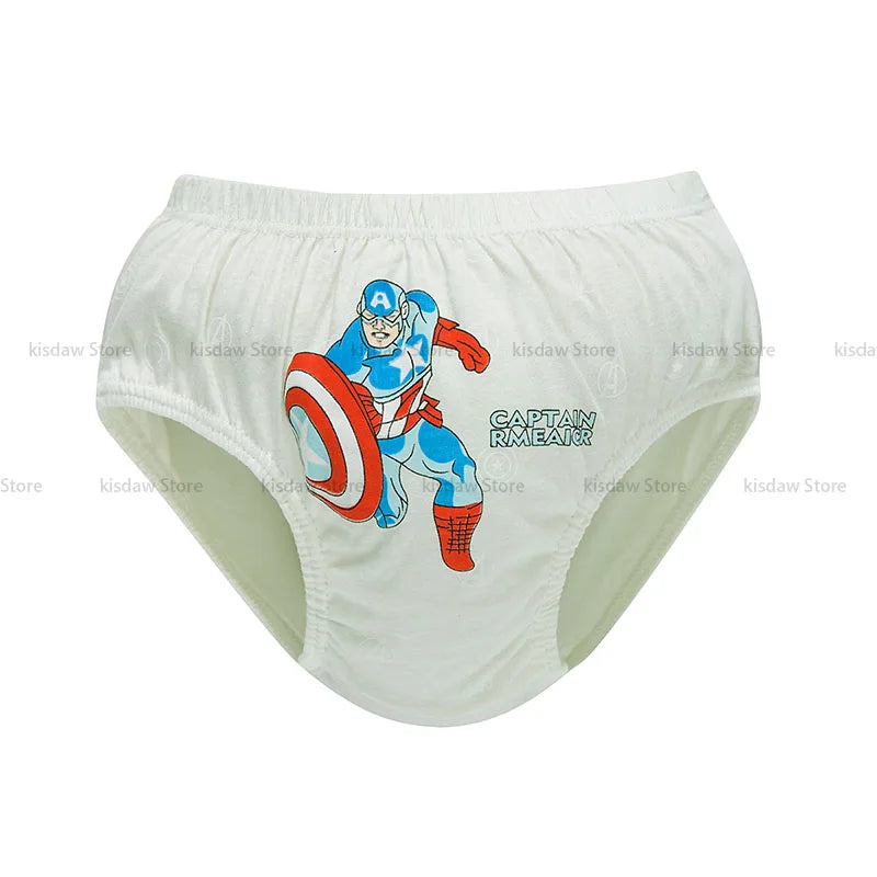 Exquisite Boxed 5-Piece Boys Cotton Underwear Comfortable and Breathable Briefs Boys Spider-Man Print Children Triangle Panties