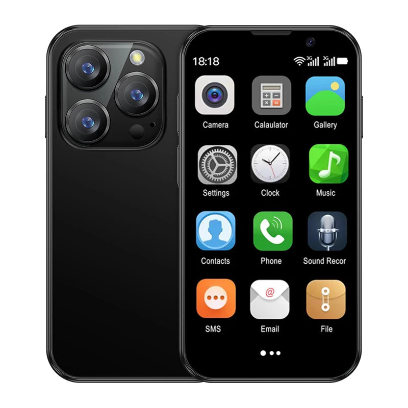 2025 New Mini Android Smartphone 3G WCDMA 2GB RAM 16GB ROM 3.0" Display 5MP Camera Dual SIM Smart Cellphone Play Store WhatsAPP