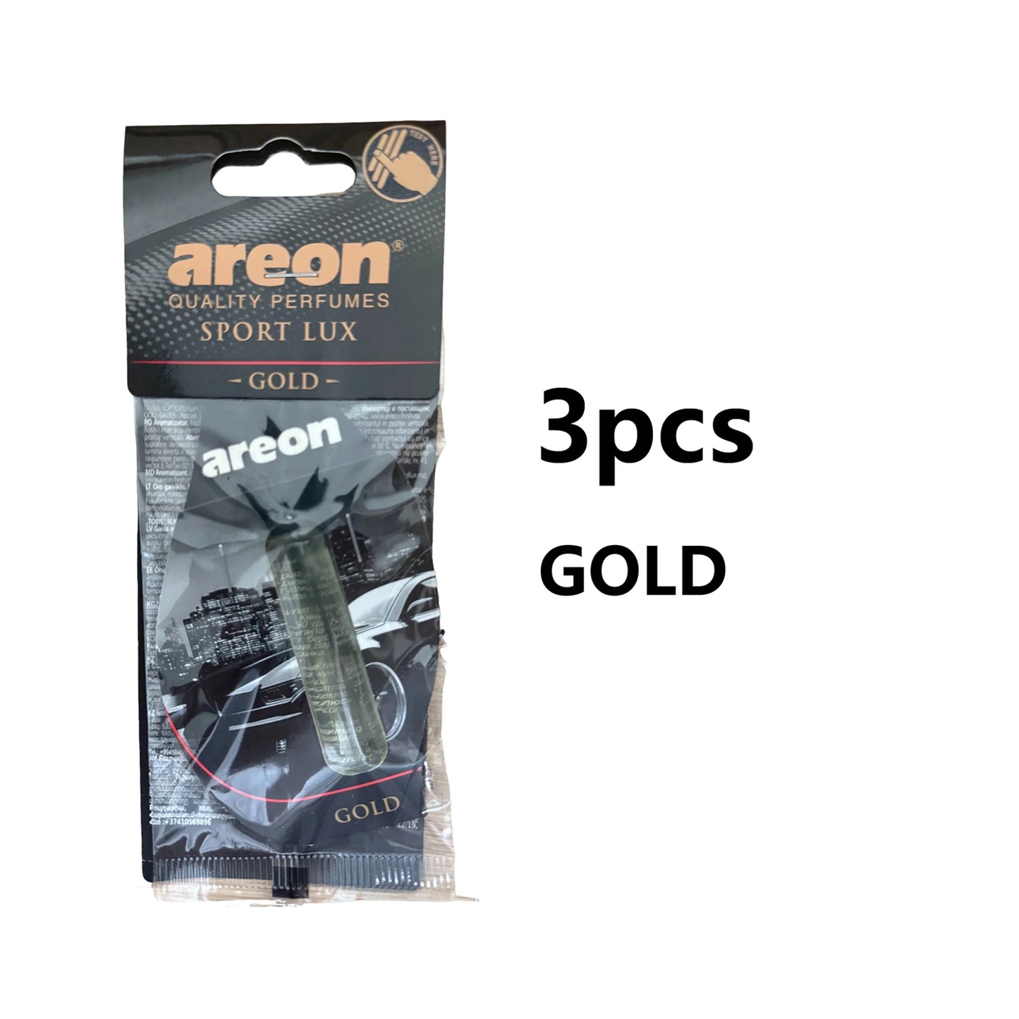 areon 3-18pcs Car Air Freshener Natural Tea Fragrance Vehicle-mounted Hanging Vanilla Scent Water Drop-shaped Car Interior