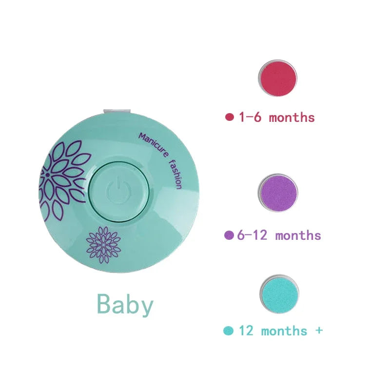 Electric Baby Nail Trimmer Kid Nail Polisher Tool Infant Manicure Scissors Baby Hygiene Kit Baby Nail Clipper Cutter For Newborn