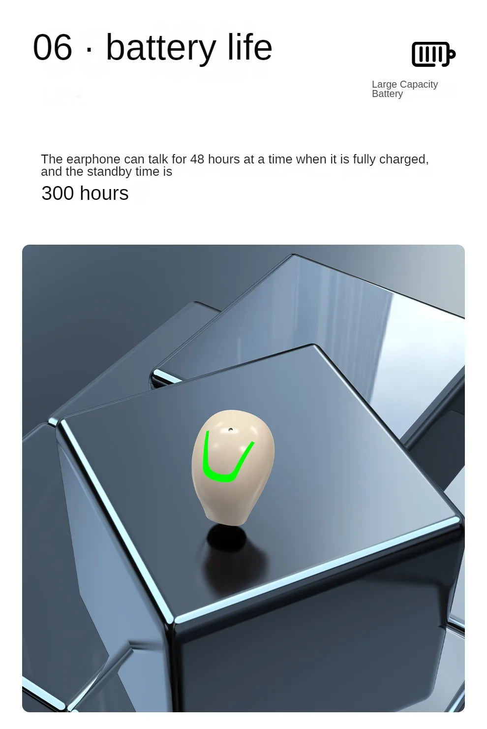 Mini Invisible Headset Bluetooth 5.3 in-ear Earphone TWS Wireless Headphone Noise Reduction HiFi Earbuds for XIAOMI iPhone