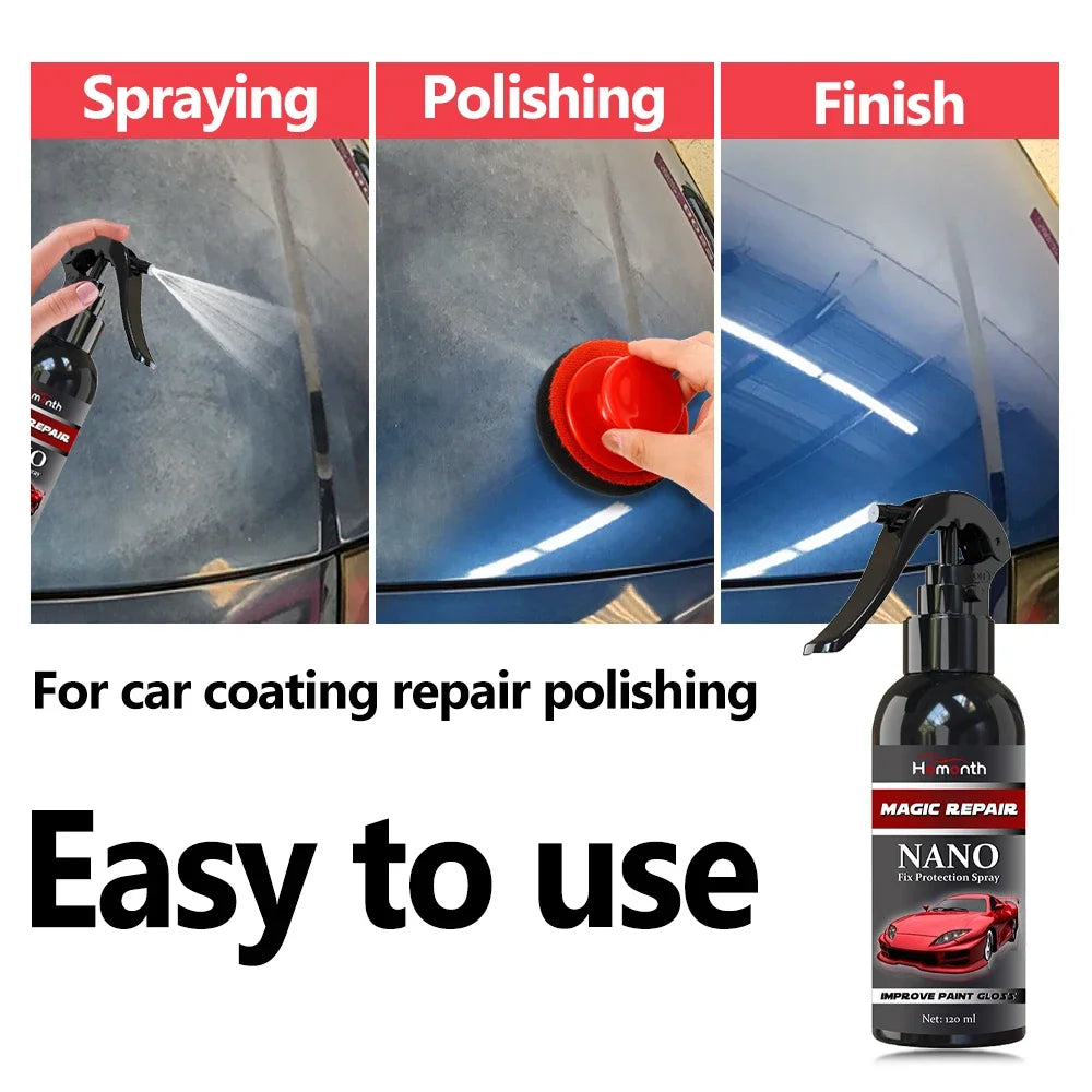 Graphene Nano Ceramic Car Coating Kit - Universal Professional Car Beauty, High Gloss Car Paint Protection, Long-Lasting Gloss