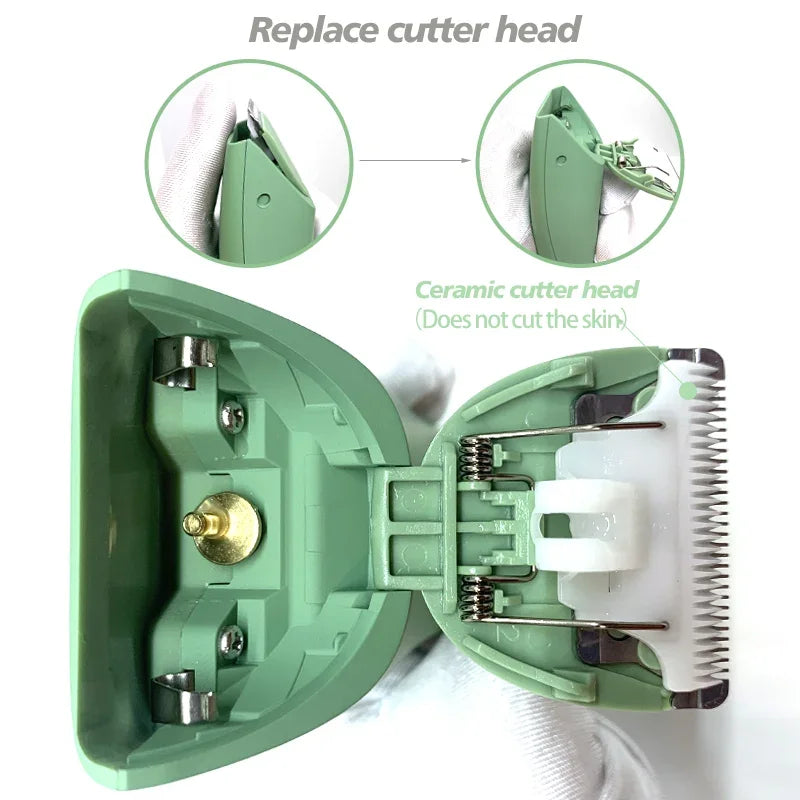 Balls Trimmer Men, Pubic & Body Hair Trimmer Groin Men, IPX7 Waterproof Electric Body Groomer with Replaceable Ceramic Blade