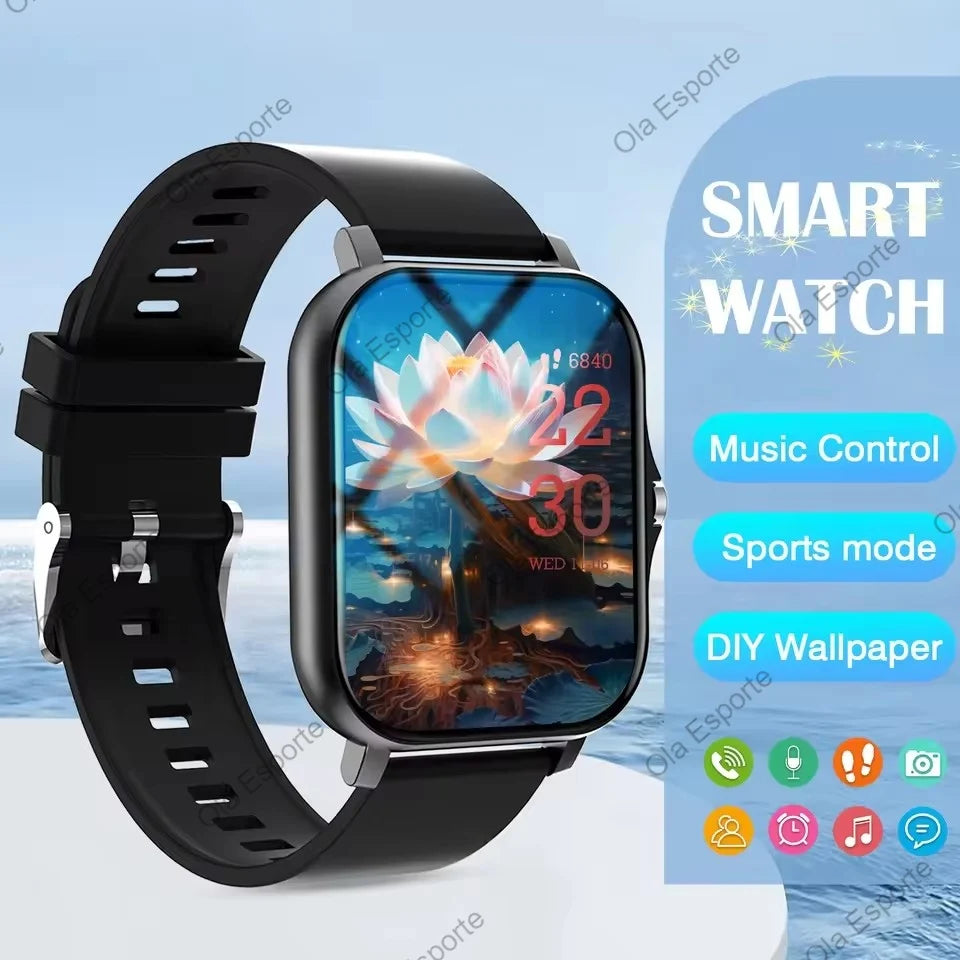 2025 New Smart Watch 1.83-inch HD Display Bluetooth Call Message Alert Sports Mode Smartwatch For Men Women Wristwatches Gifts