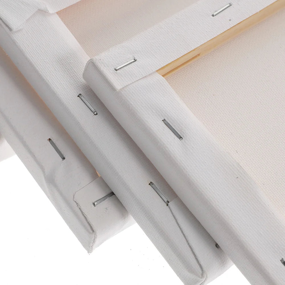 5pcs Stretched Canvas Square Blank Canvases Cotton Canvases For Oils Watercolor Painting Canvas 8 X 6 Inches ( 20 X 15 Cm)