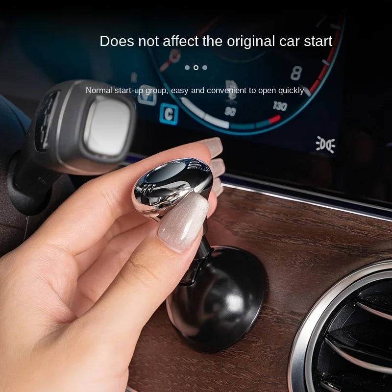 Car Start Button Alloy Decorative Cover，Universal Engine Starter/Stop Decorative Pole，Car Interior Decoration Accessories