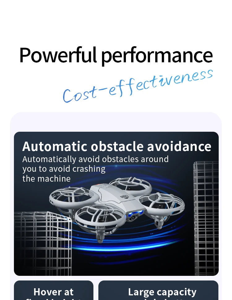 V8 Mini Drone 4K Profession HD Wide Angle Camera WiFi FPV RC Dron Height Keep Helicopter Foldable Quadcopter UAV Toys Gift