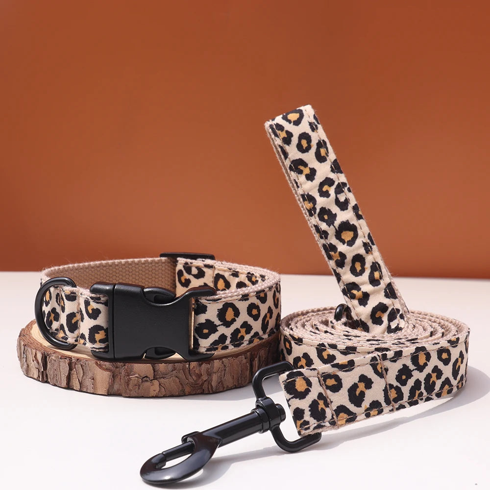 Animal Colors Customized Dog Collar Set Personalized Id Name Tel Adjustable Free Engraving Name for Small Medium Large Dogs