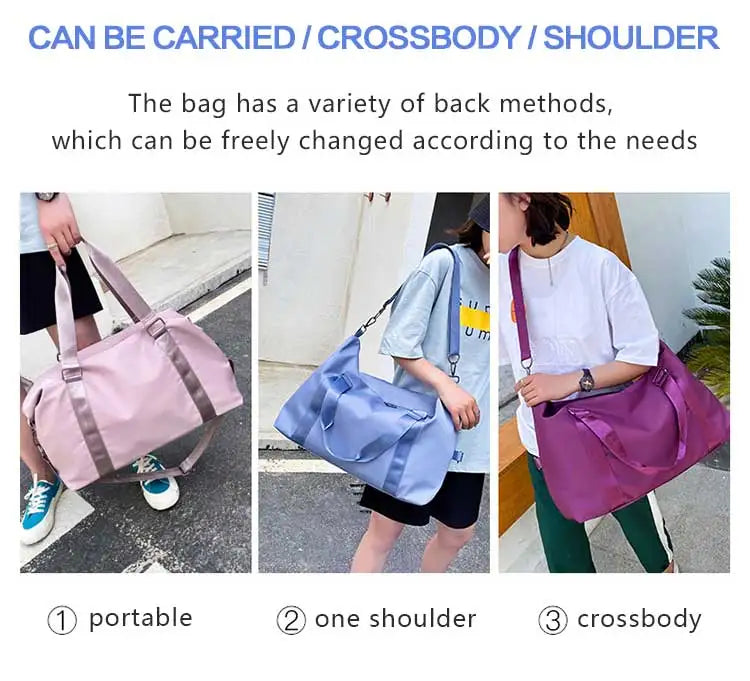 Large Travel Bag Women Tote Bag Handbag Waterproof Shoulder Bag Weekend Sports Gym Bag Female Personalized Custom Logo Pattern