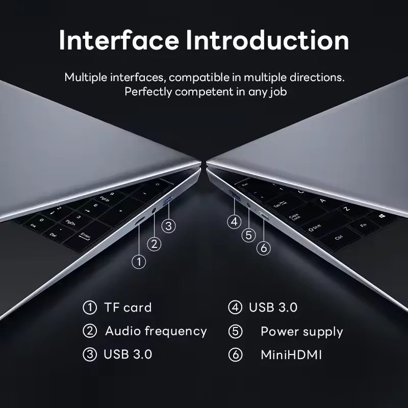 NEW Core I9-10980HK Gaming Laptop 16GB RAM 1/2TB SSD Windows 11 Pro Office Portable Laptops 14.1-inch Notebook Computer PC