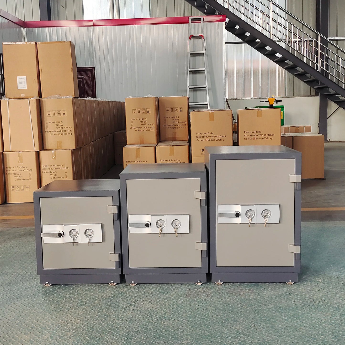 Key Lock Fireproof Safe Box Electronic Safe Security Usage For Home Hotel Storage Fire Resistant Safe Secure Storage