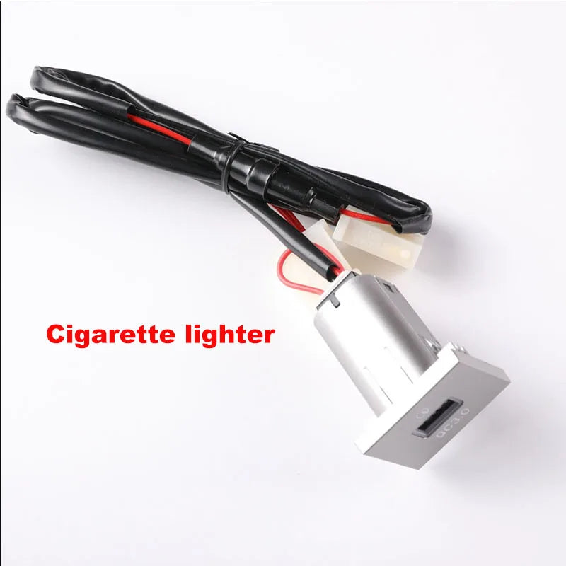 1pc 12V/24V Silvery PD car charger Socket QC3.0 Smart Fast charge USB connector for Ford Focus 2 2004-2010 mk2 Accessories