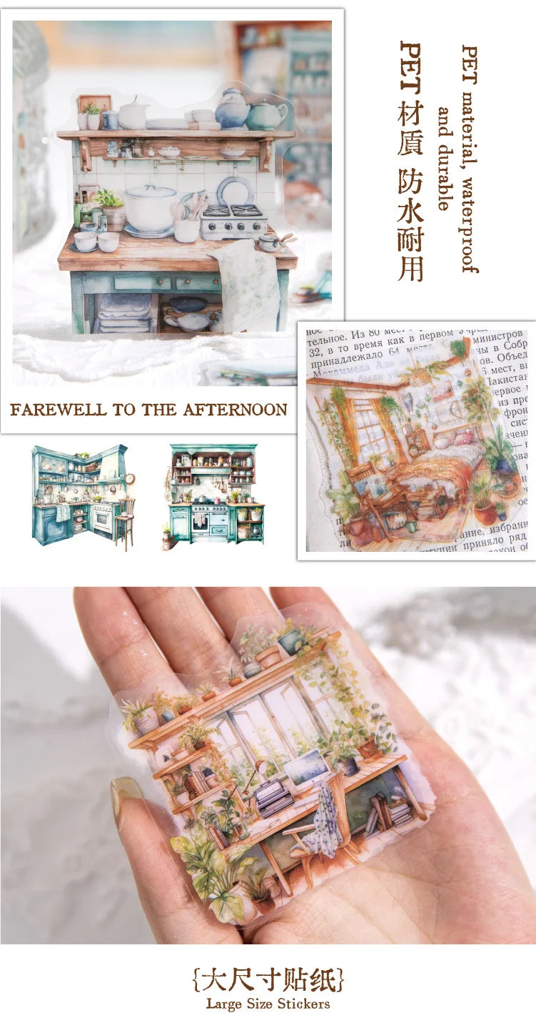 20pcs/lot Kawaii Stationery Stickers everyday household chores sticker pack DIY Craft Scrapbooking Album Junk Journal