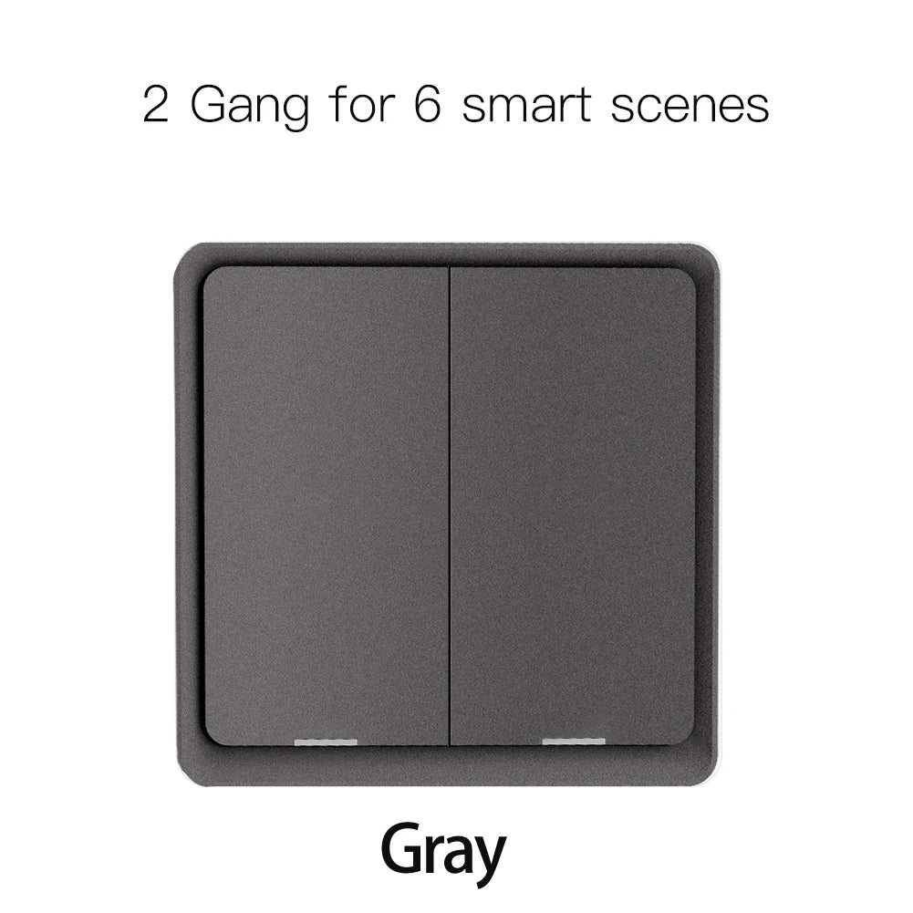 Moes ZigBee Wireless Scene Switch 12 control modes Handheld Push Button Setup Home Automation Scenario Tuya Smart Devices