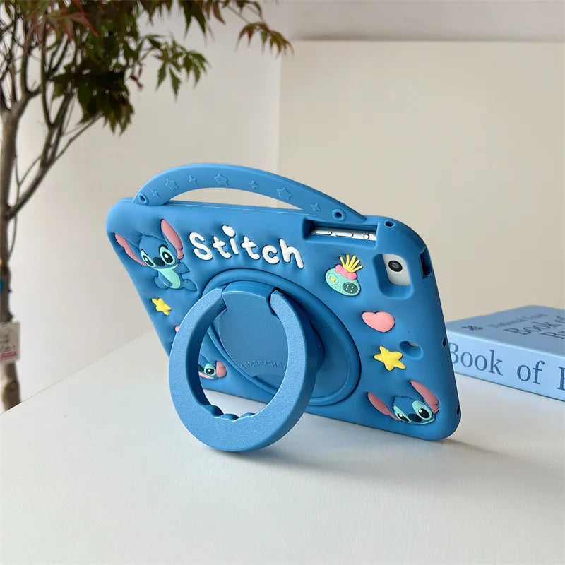 For Huawei Matepad Air 12 11.5 11 T10 SE 10.4 11.5 S 2024 C5 M6 10.1 12.1 in Cute Cartoon Stitch Silicone Tablet Protective Case