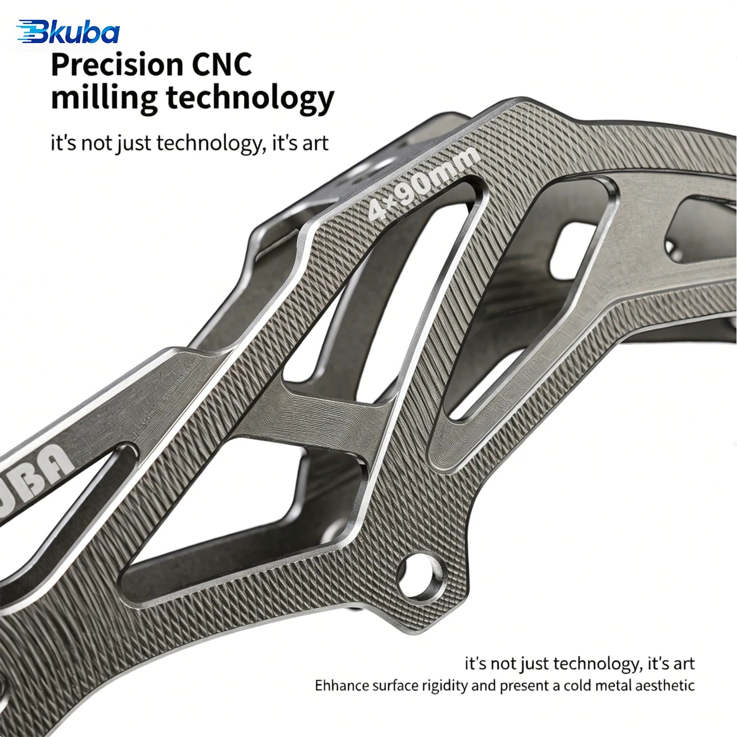 BKuba 4x90/100/110mm Speed Skate Frame, Aircraft Grade Aluminum CNC Machined Inline Skate Bracket