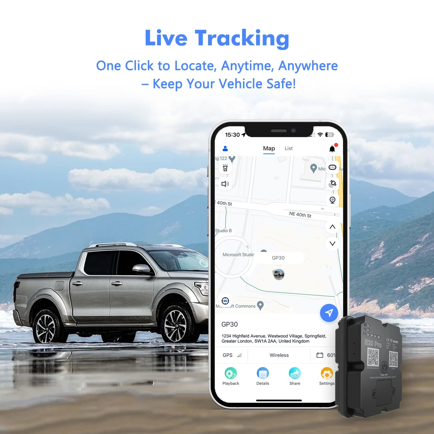 4G Track Device Vehicle Truck Security Protection Item Subscription Required Anti-Lost Camel Real-time Unlimited Remote Tracking