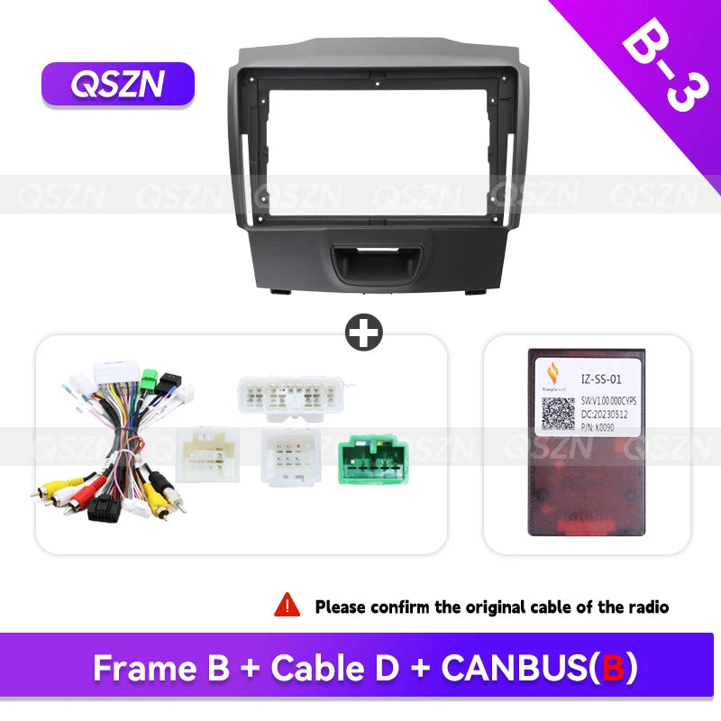 QSZN 2012-2016 For ISUZU D-MAX/MU-X/Chevrolet Trailblazer/Colorado/S10 2012-2016 Car Radio Android Player Stereo Frame Fascia