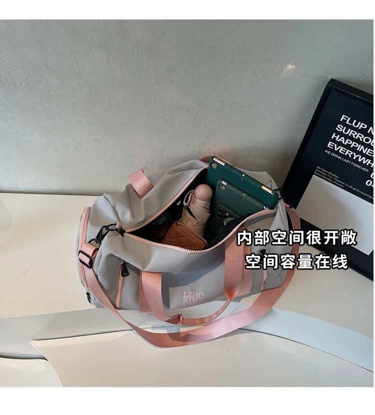 Fashion Travel Bags For Women Large Capacity Men's Sports Bag Waterproof Weekend Sac Voyage Female Messenger Bag Dry And Wet